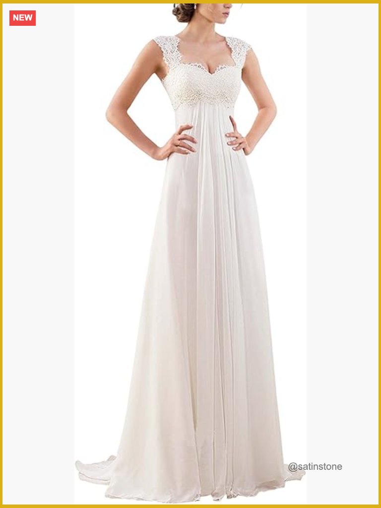 Sleeveless Lace Wedding Dress With Sweetheart Neckline, A-Line Silhouette